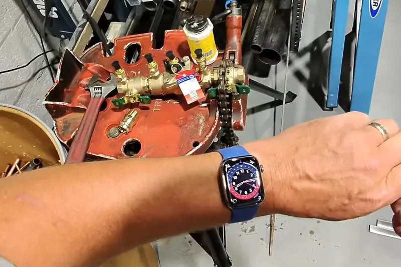 Backflow assembly with test gauges and brass valves for Backflow Testing & Prevention
