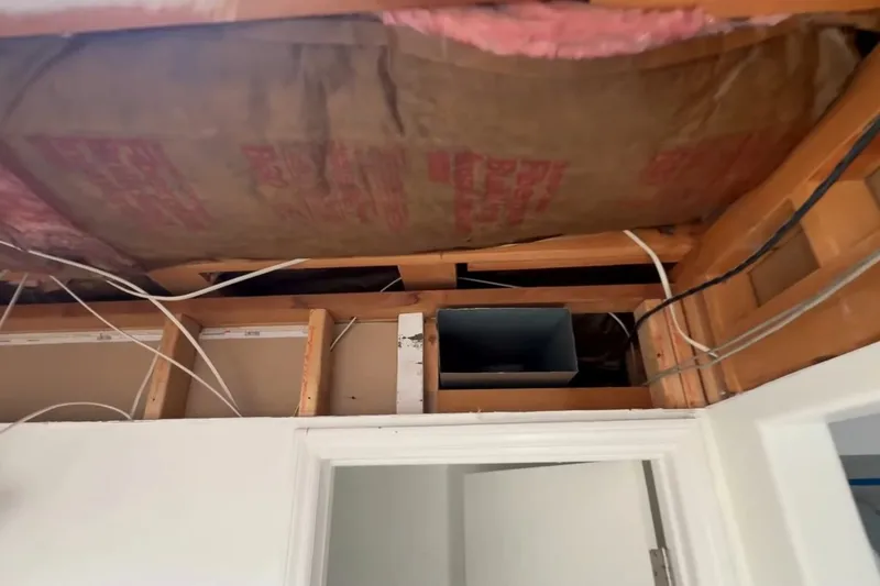 Bathroom plumbing rough-in with shower and tub fixtures for Downtown Prescott Valley
