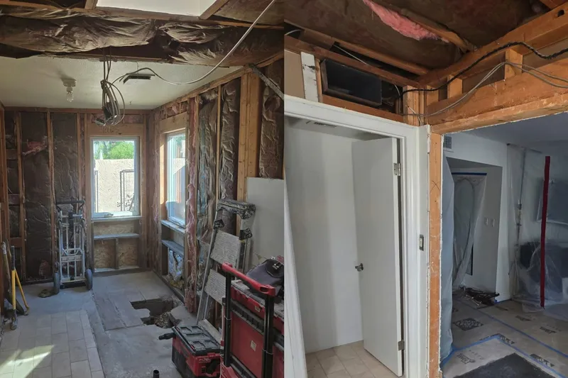 Bathroom plumbing rough-in with shower and tub fixtures for Stoneridge