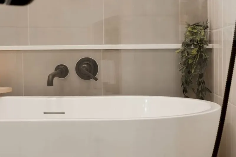 Bathroom plumbing rough-in with shower and tub fixtures for A shower valve rough-in in Prescott Valley, AZ