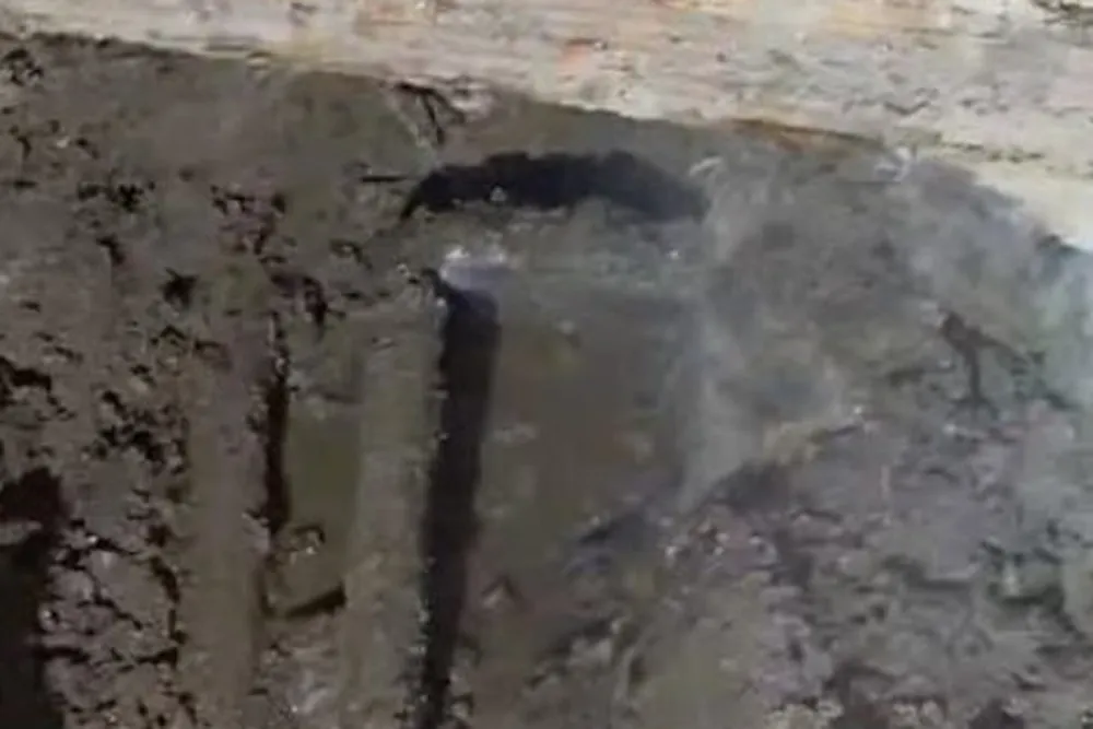 Opened concrete floor area for slab leak detection and repair for Slab leak detection in Prescott Valley in Prescott Valley, AZ