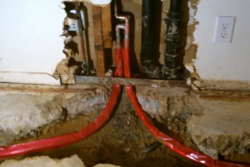 Residential water heater with visible plumbing connections for Sediment from hard water in Prescott Valley, AZ
