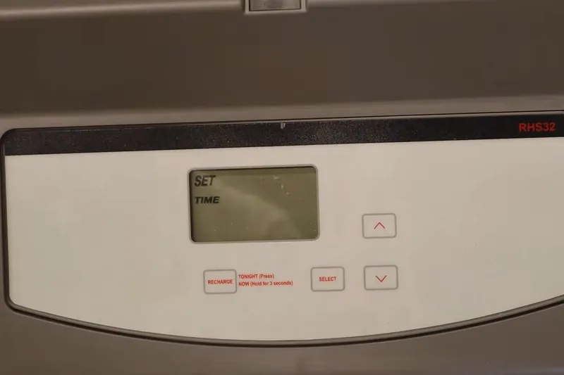 Residential water softener system with tank and plumbing connections for A water softener install