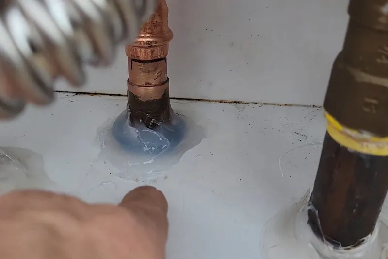Tankless water heater with gas and water connections for A tankless water heater