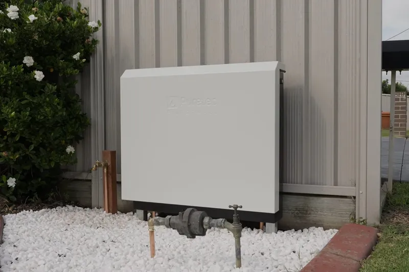 Water filtration system with filter housing and supply lines for Cold-weather pipe protection in Prescott Valley